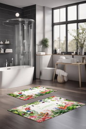 Mijölnir Juego de alfombrillas de baño CT-5317 de 2 piezas, Multicolor